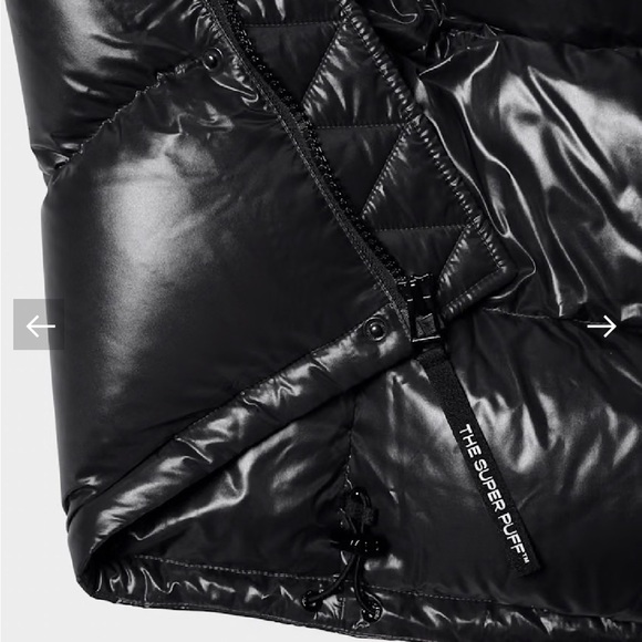 Men's Black Puffer Jacket with Hood - Picture 6 of 17